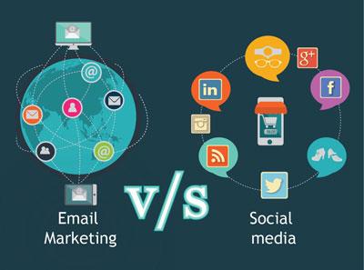 بازاریابی از طریق ایمیل و رسانه های اجتماعی